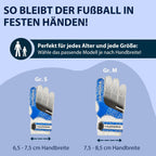 HUDORA goalkeeper gloves for children, blue
