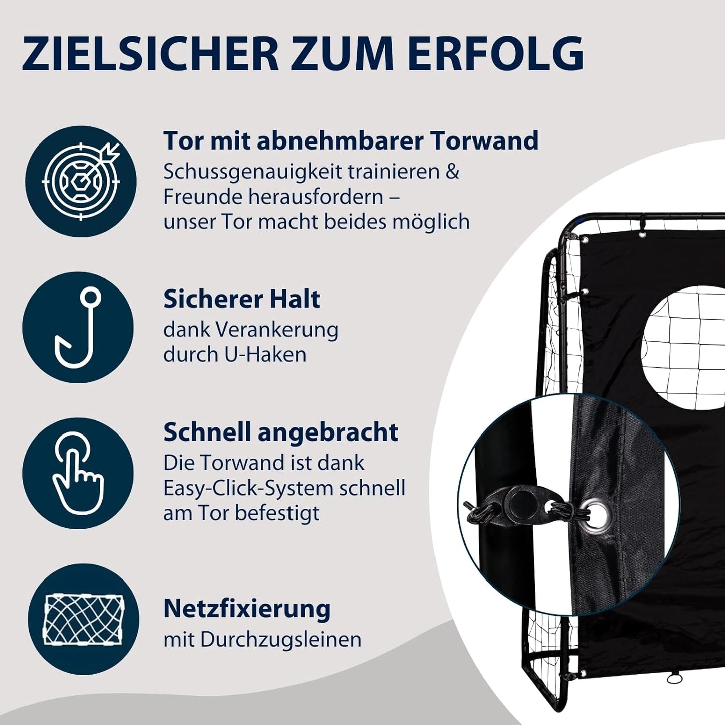 HUDORA soccer goal trainer with goal wall