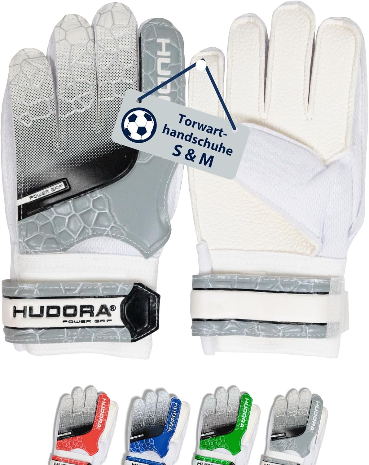 HUDORA goalkeeper gloves for children, blue