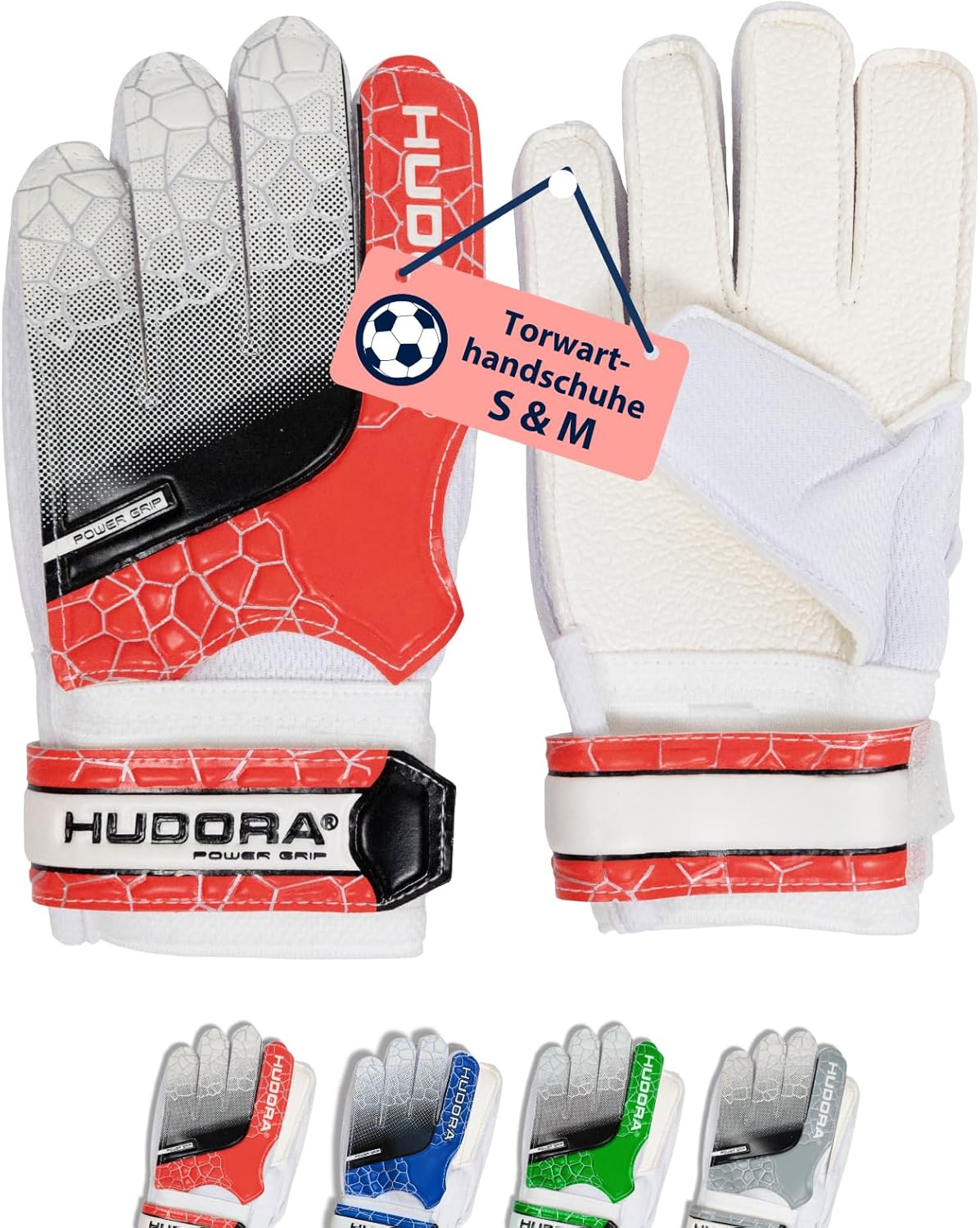 HUDORA goalkeeper gloves for children, blue