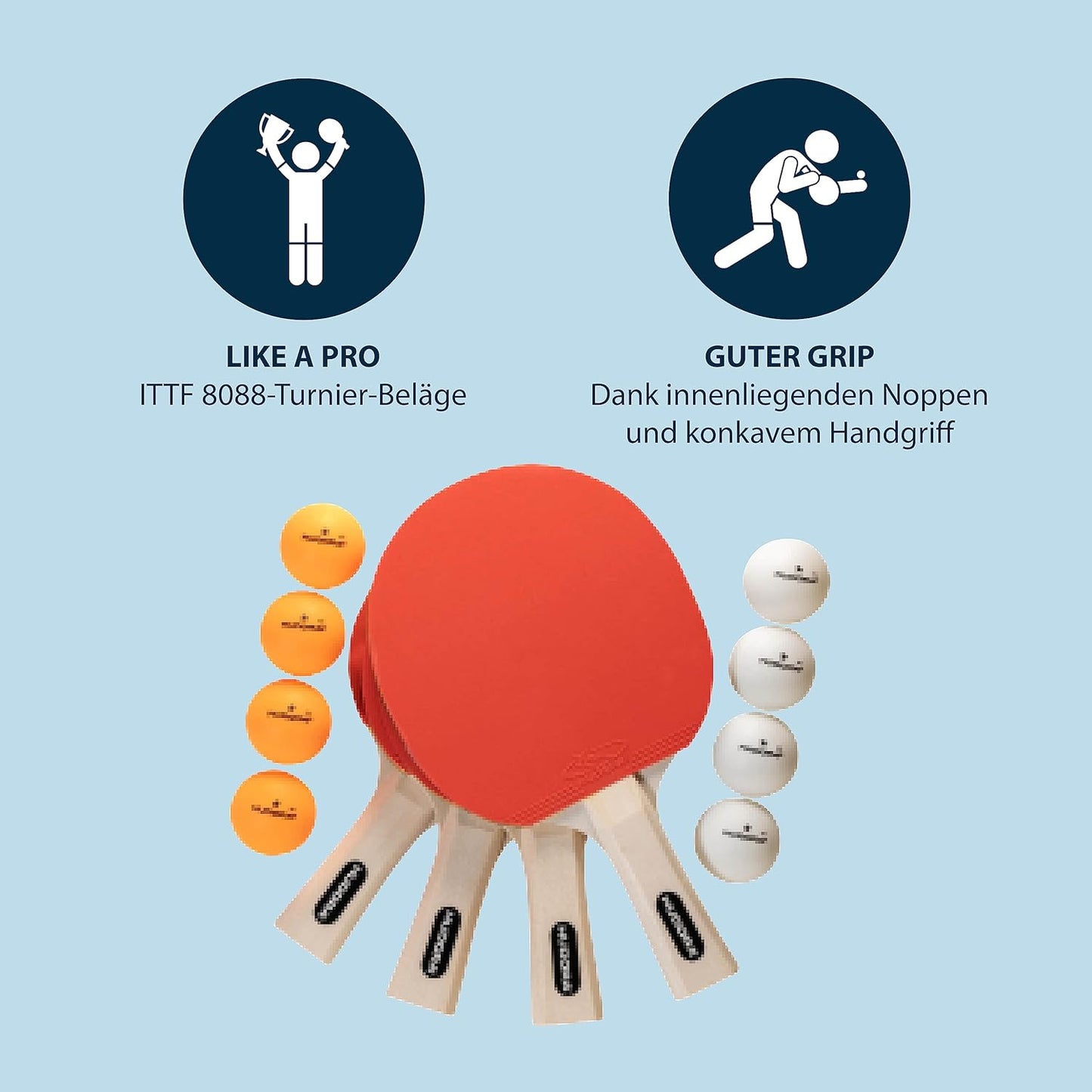 HUDORA table tennis set Friends 