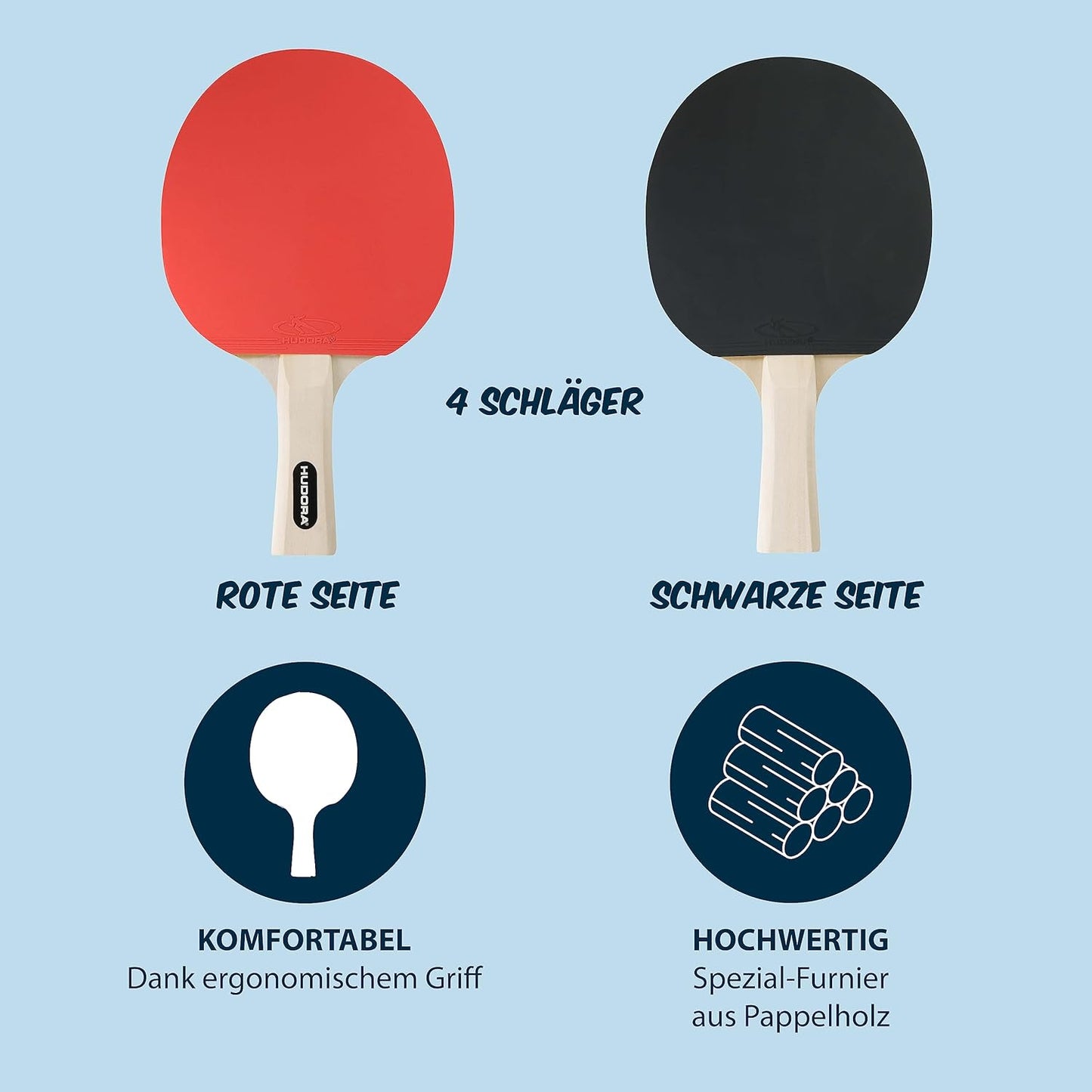 HUDORA table tennis set Friends 