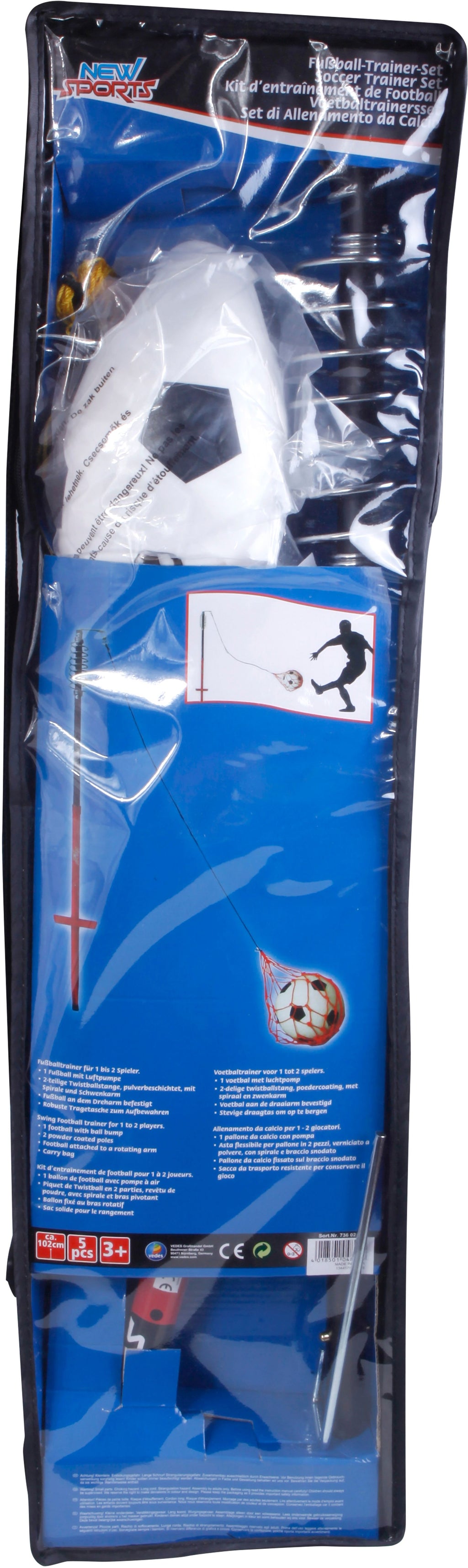 Fußball Trainer-Set, Stange + Ball