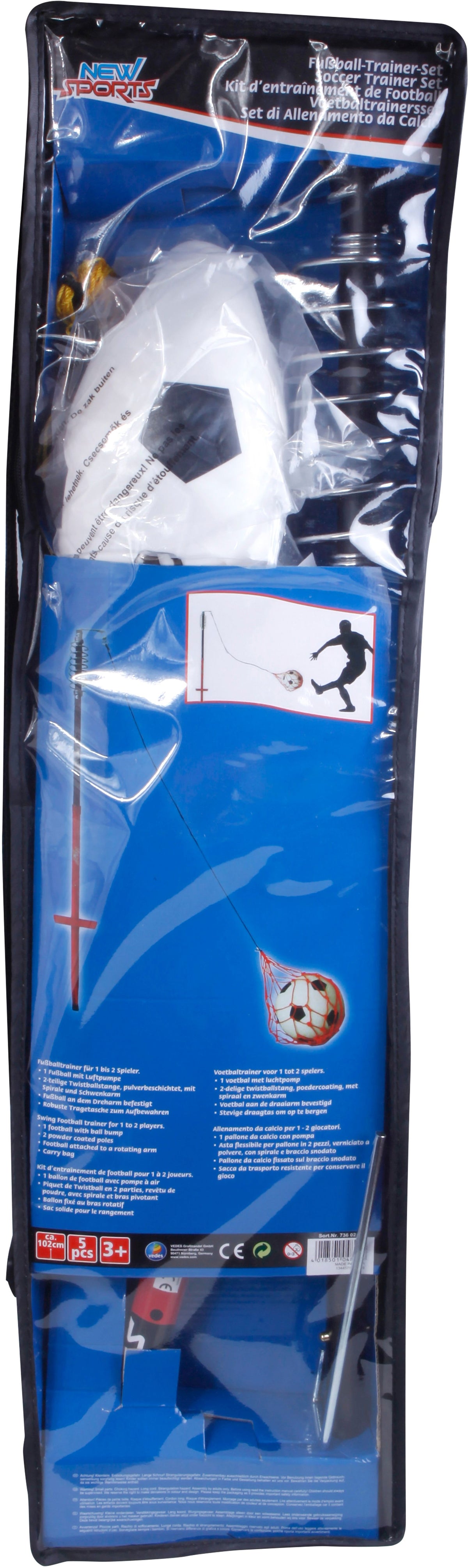 Fußball Trainer-Set, Stange + Ball