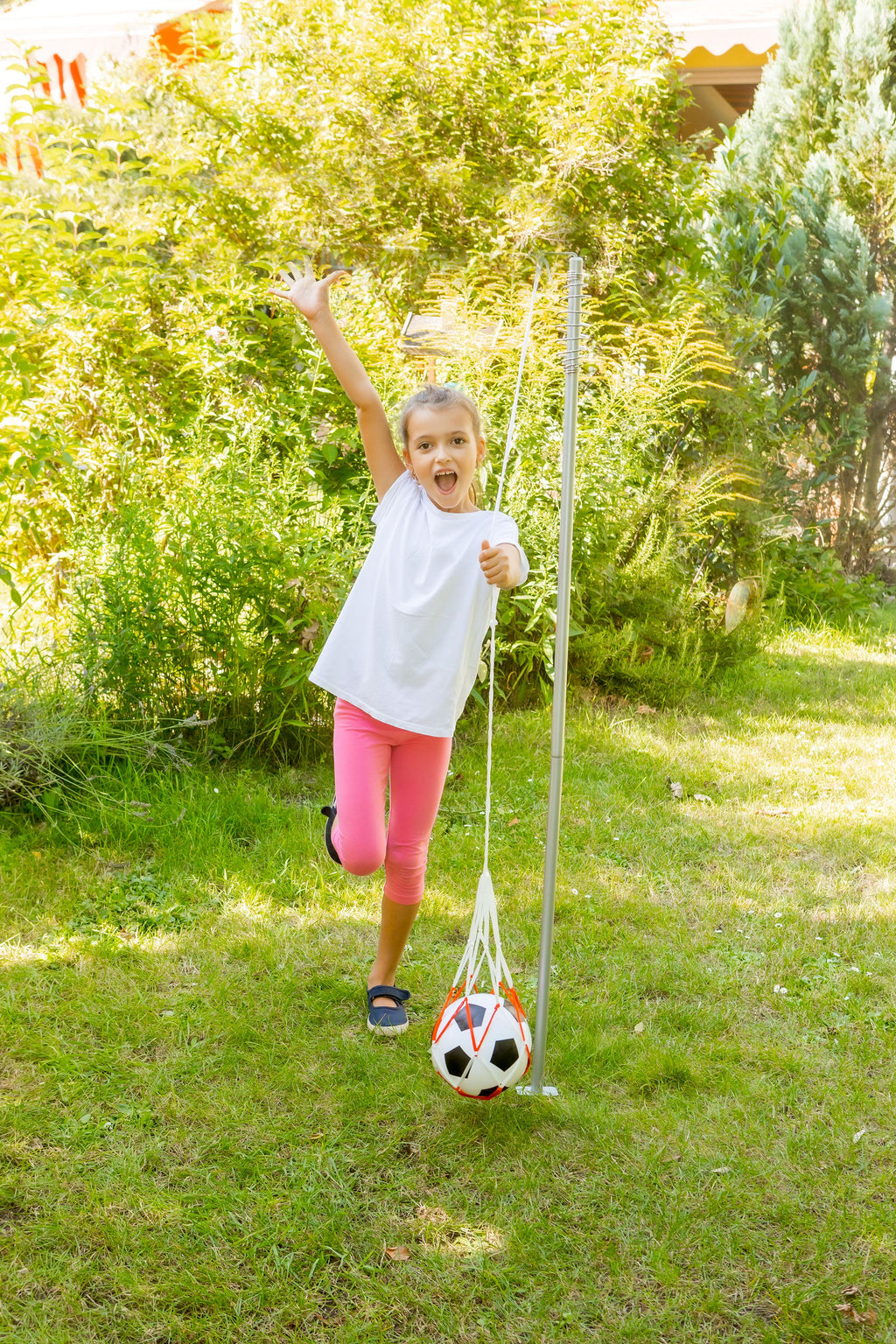 Fußball Trainer-Set, Stange + Ball