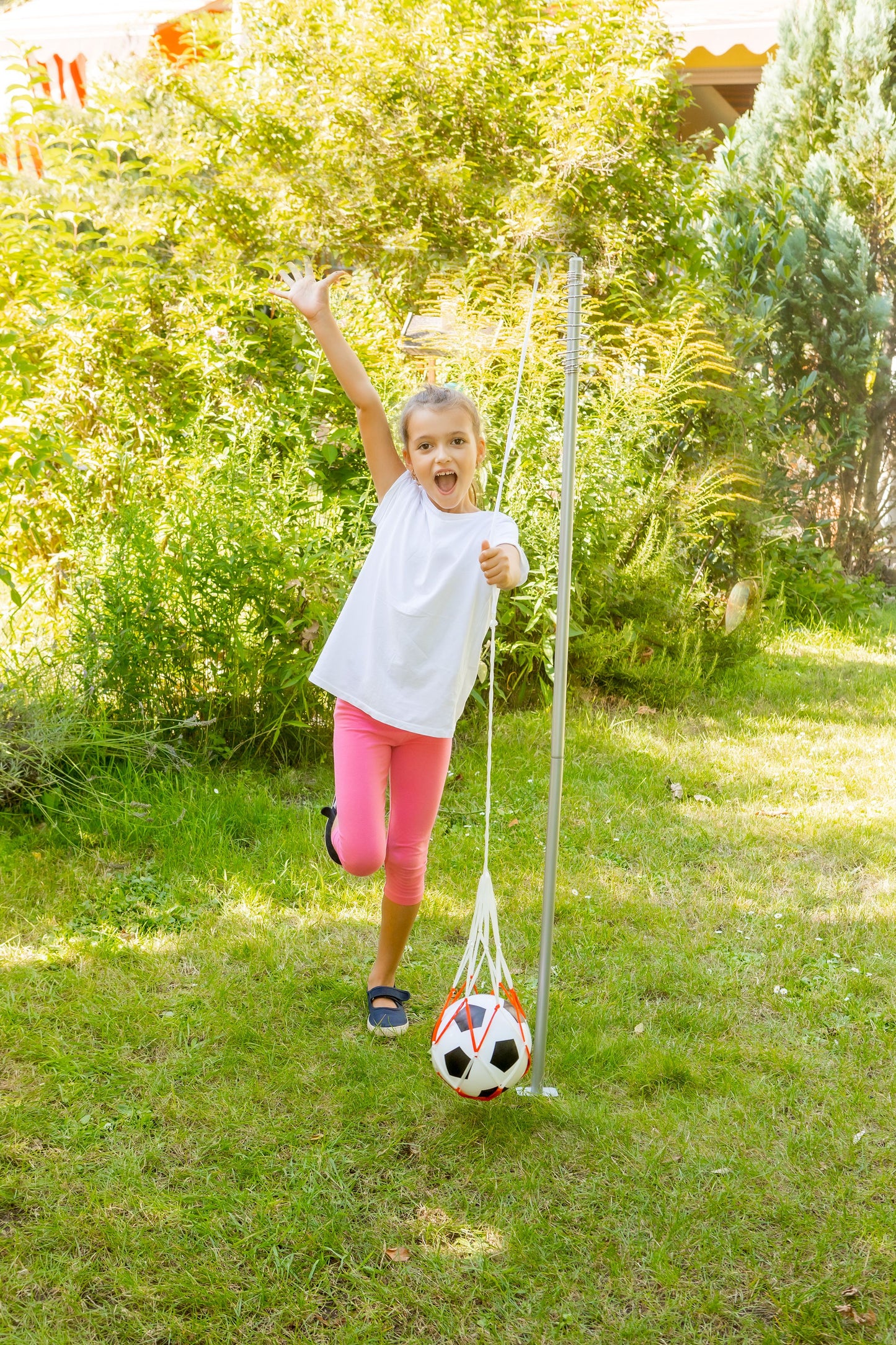 Fußball Trainer-Set, Stange + Ball