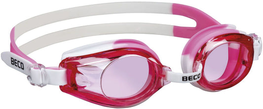 Professional swimming goggles white / pink for children 