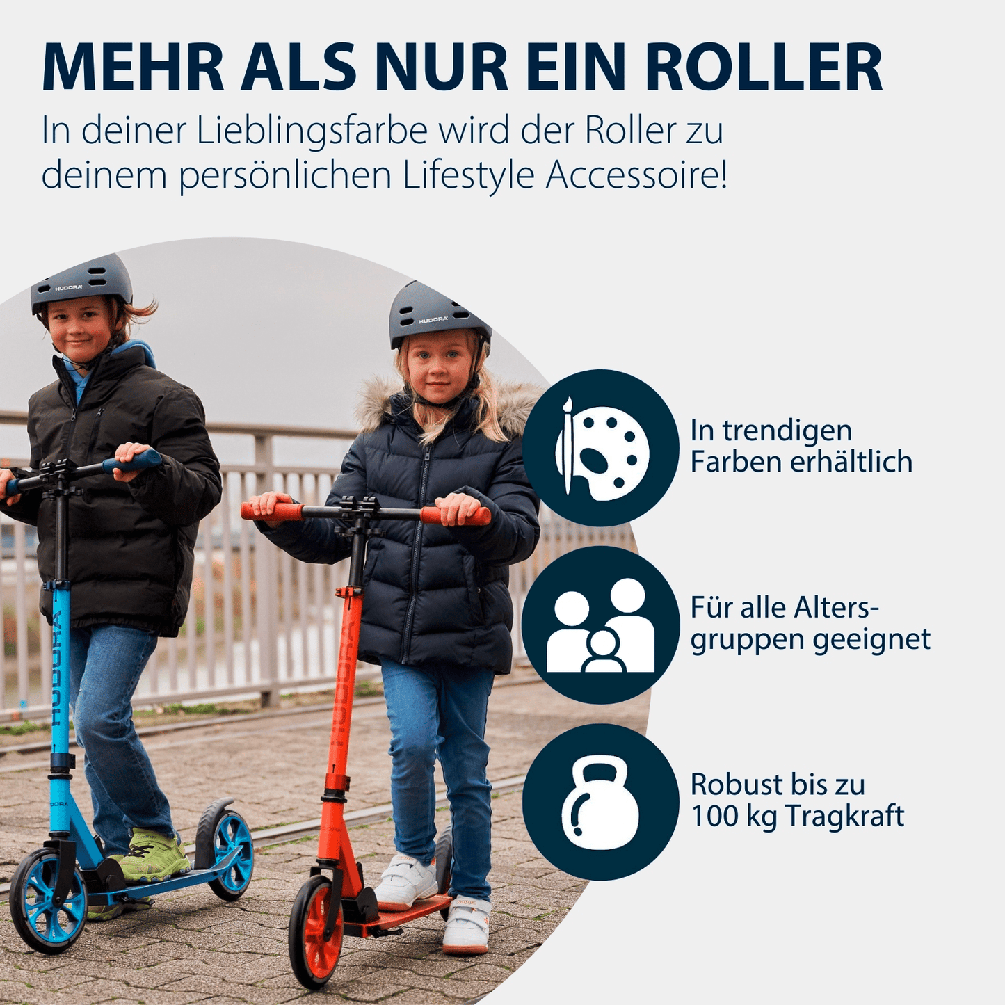 HUDORA Scooter Up 200 - various colors (B-stock)