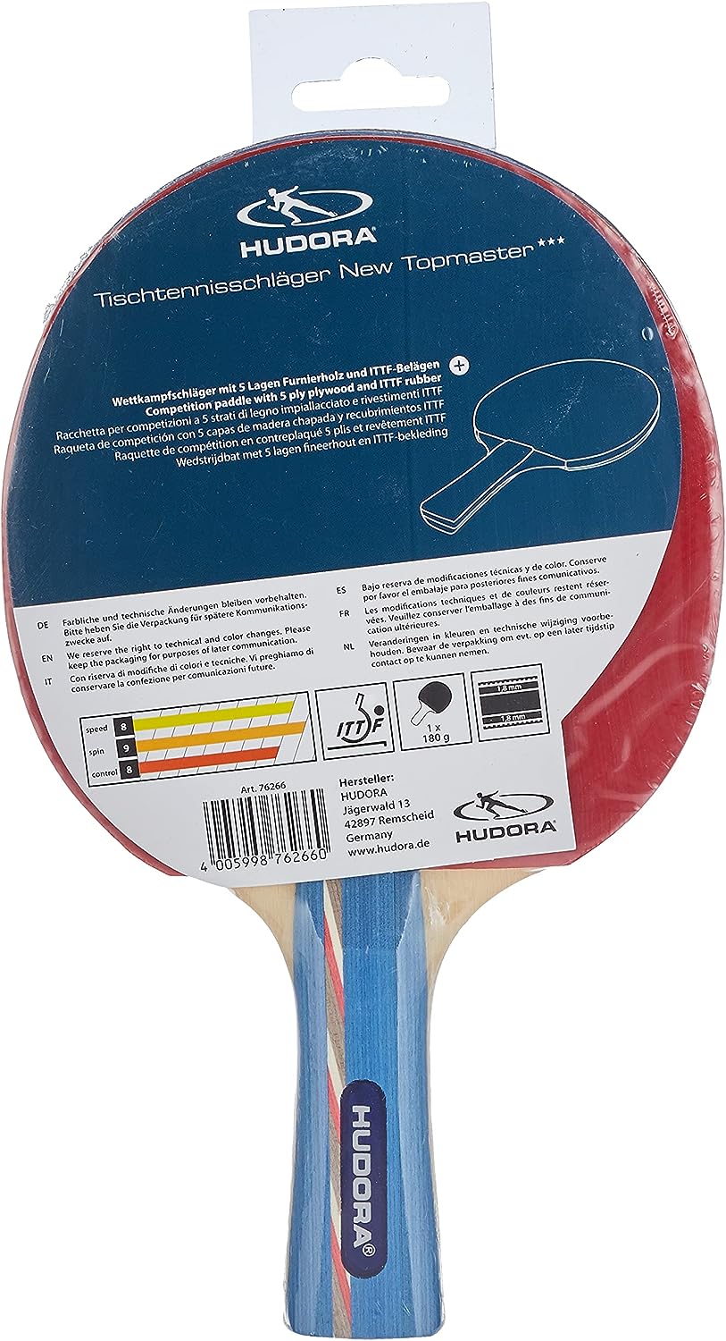 HUDORA table tennis bat New Topmaster 