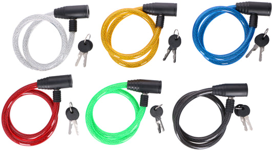 Bicycle cable lock with 2 keys from DUNLOP 