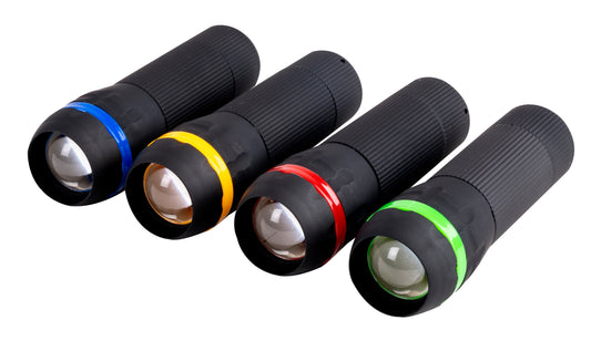 GRUNDIG Taschenlampe 1W LED Zoom, verschiedene Farben