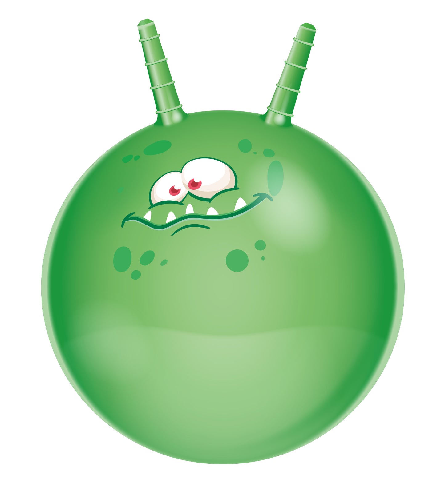 Hüpfball 45cm mit Monstergesicht von EDDY TOYS, verschiedene Farben