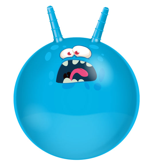 Hüpfball 45cm mit Monstergesicht von EDDY TOYS, verschiedene Farben