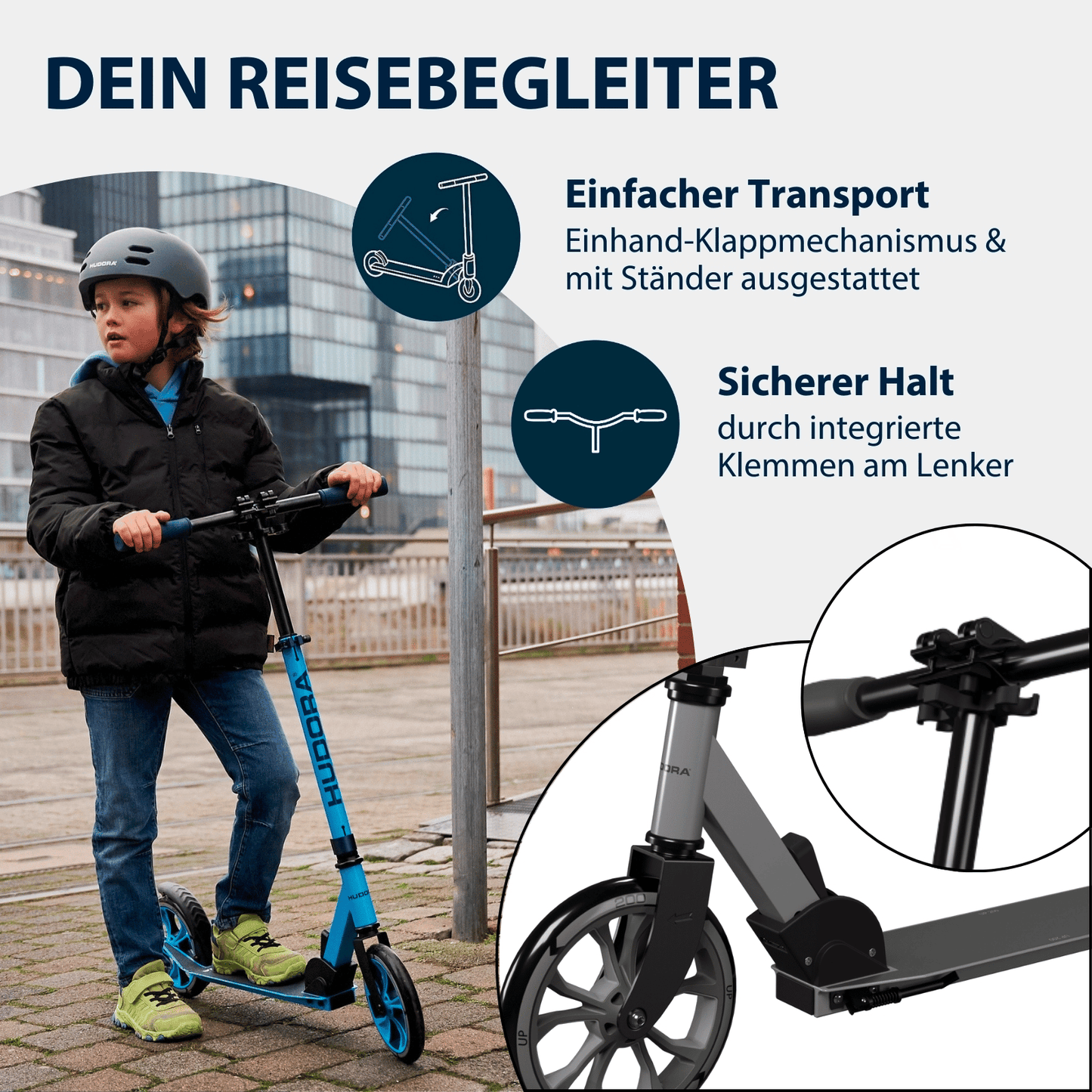 HUDORA Scooter Up 200 - various colors (B-stock)