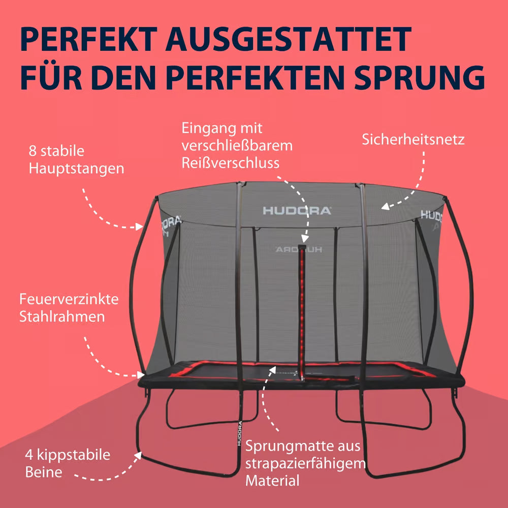 HUDORA Trampolin 4square 215 x 305 (B-Ware)