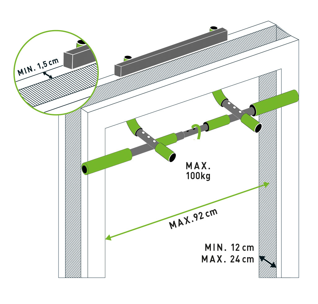 Schildkröt multifunctional door bar 4 in 1