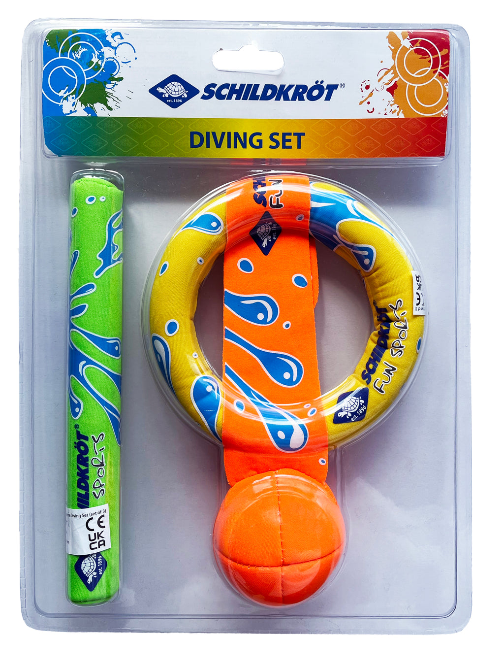 Schildkröt neoprene diving set 3-piece (splash design)