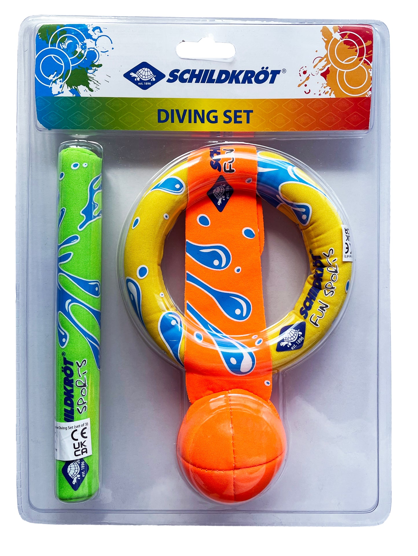Schildkröt neoprene diving set 3-piece (splash design)