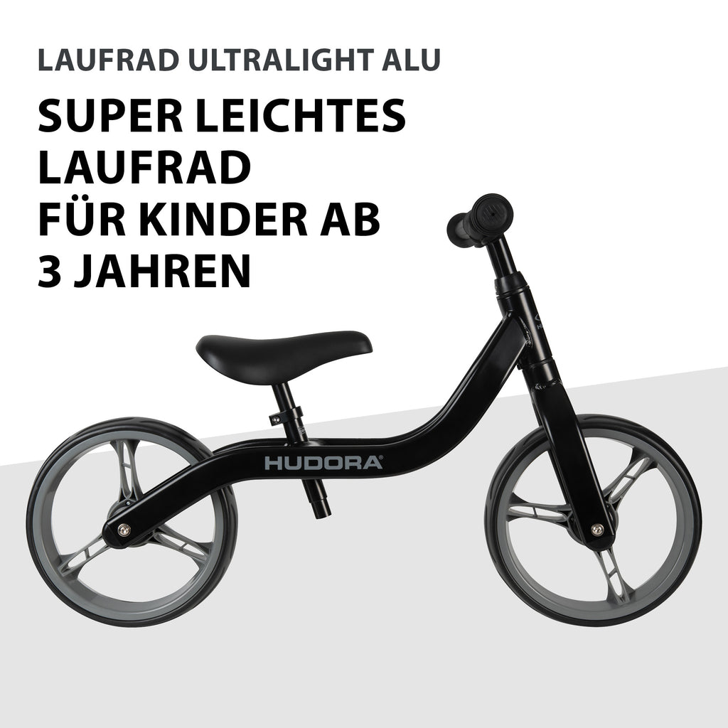 Draisienne HUDORA Ultralight Alu, noire