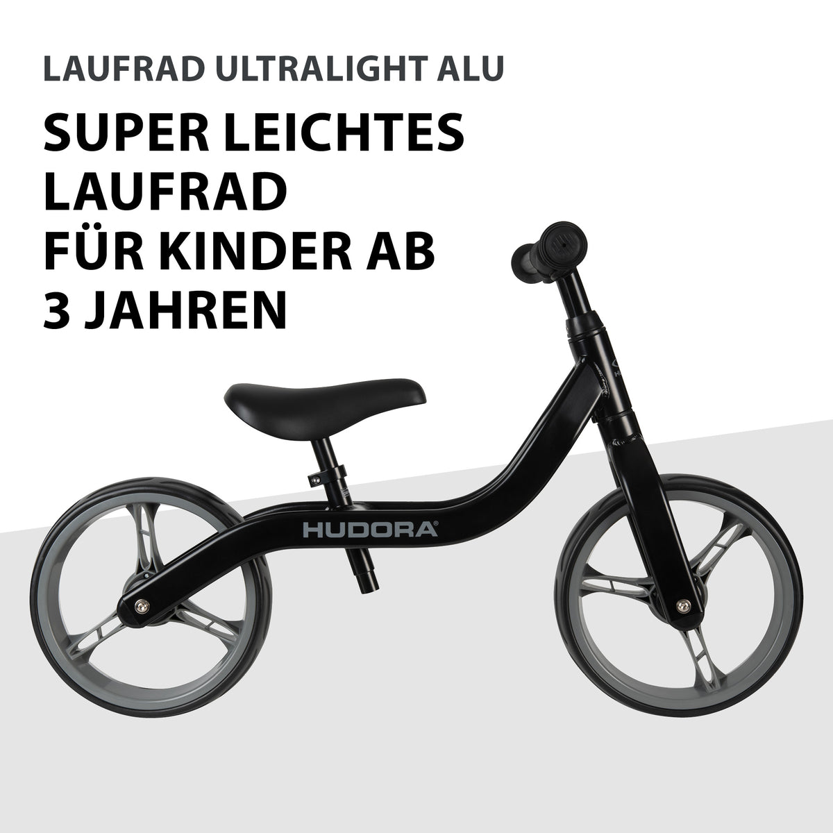 Draisienne HUDORA Ultralight Alu, noire