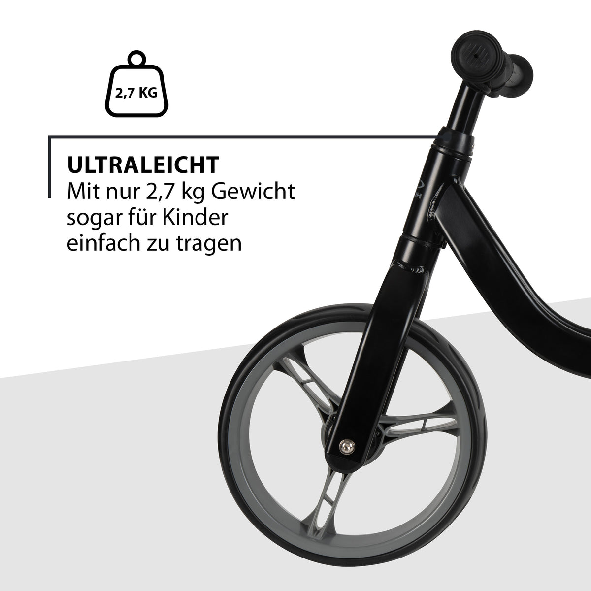 Draisienne HUDORA Ultralight Alu, noire