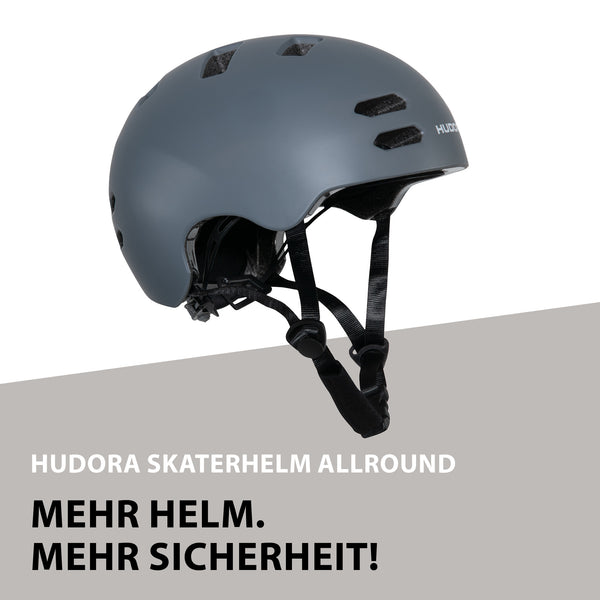 HUDORA Skaterhelm Allround, graphit