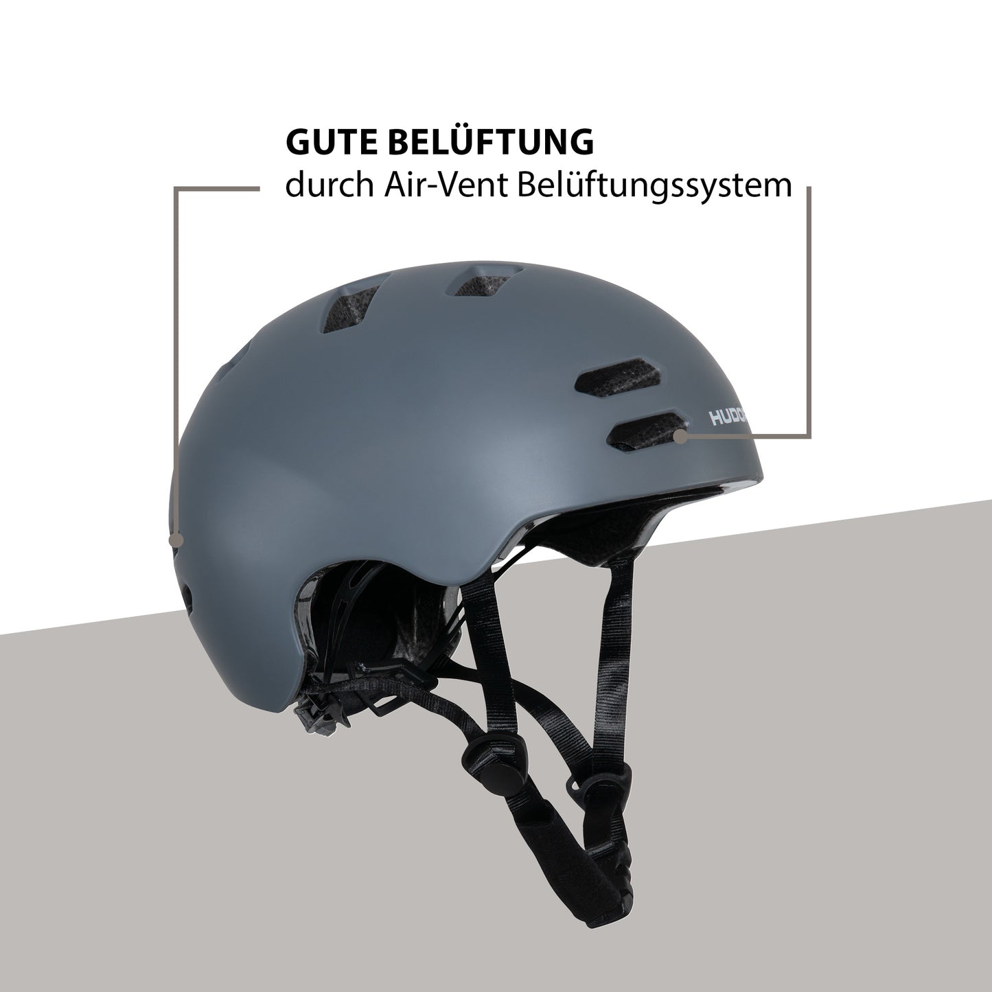 HUDORA Allround skater helmet, graphite 