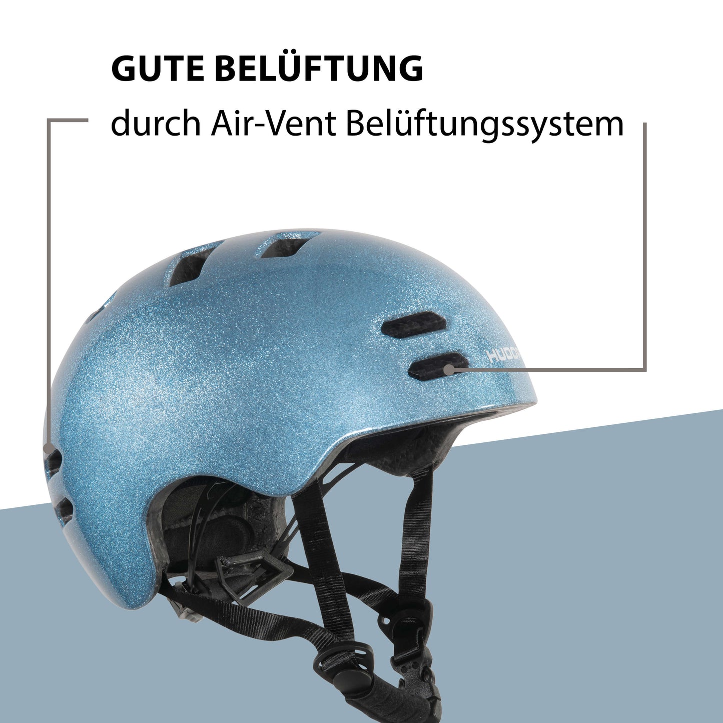 HUDORA skater helmet Reflect, blue 