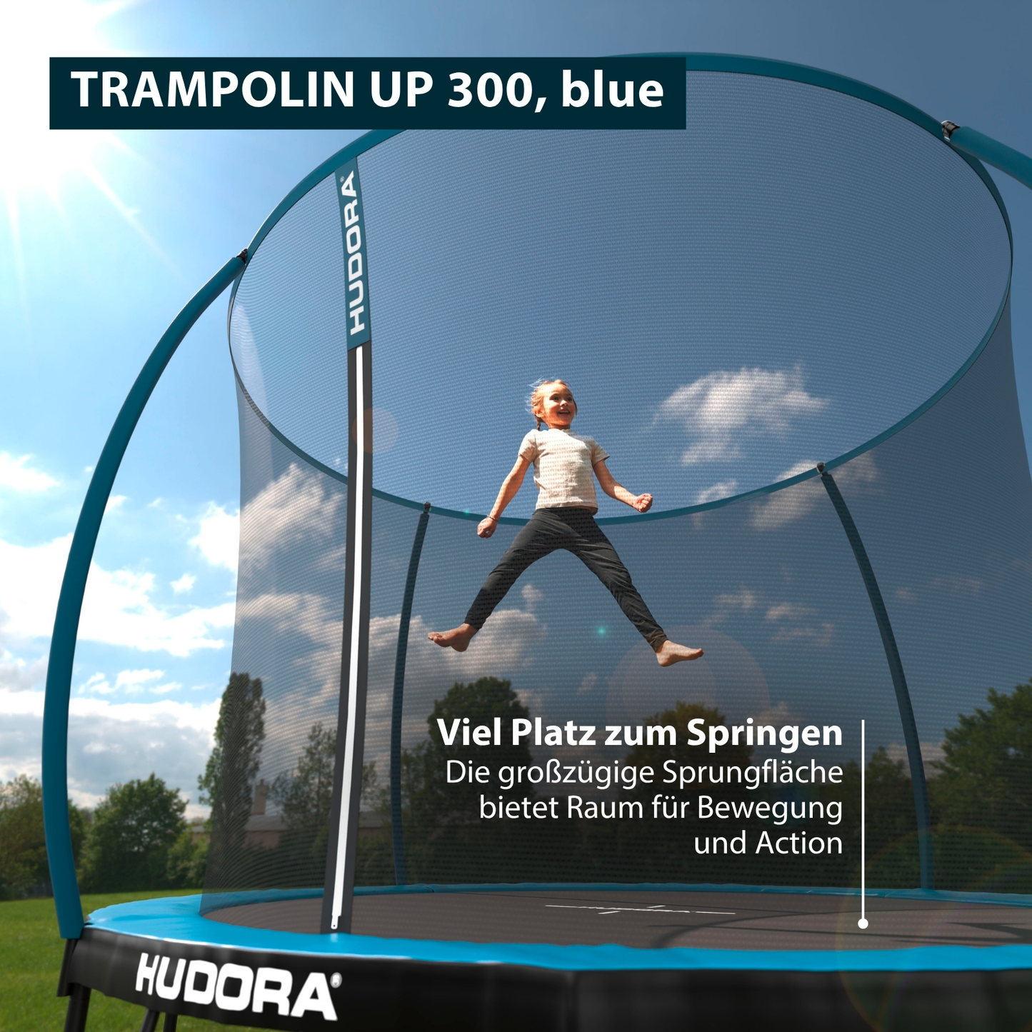 HUDORA Trampolin Up 300, blue - bis 150 kg (B-Ware