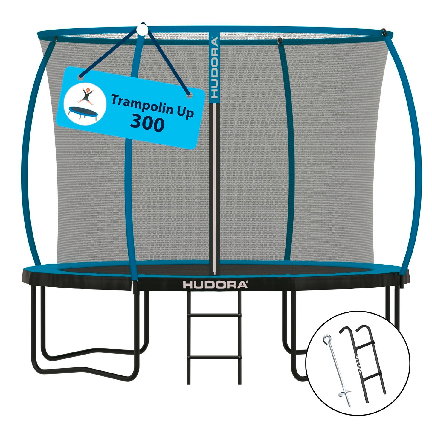 HUDORA Trampolin Up 300, blue - bis 150 kg (B-Ware