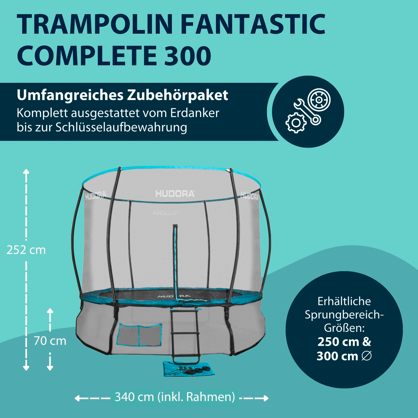 HUDORA Fantastic Complete 300V Trampolin (B-Ware)