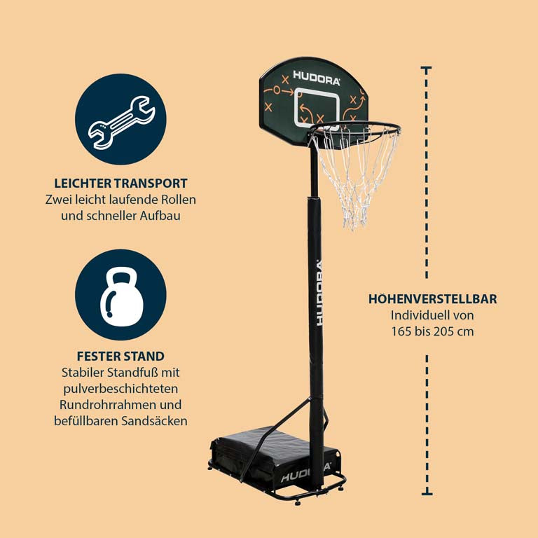 HUDORA Basketball Stand Playoff 205 