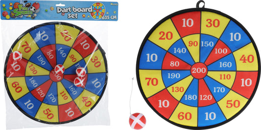 Dartscheibe Klett mit 4 Bällen, 35 cm