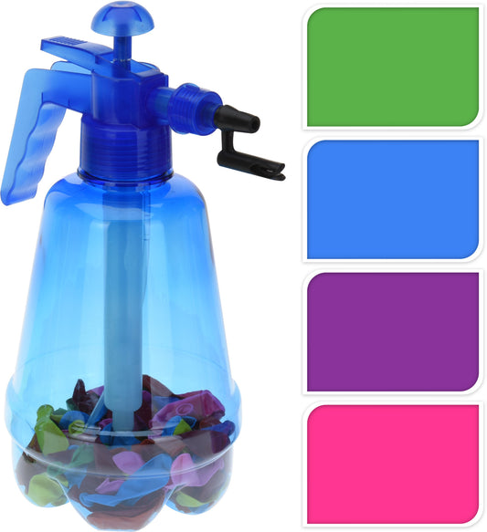 Ballonsprüher mit 100 Wassbomben, verschiedene Farben