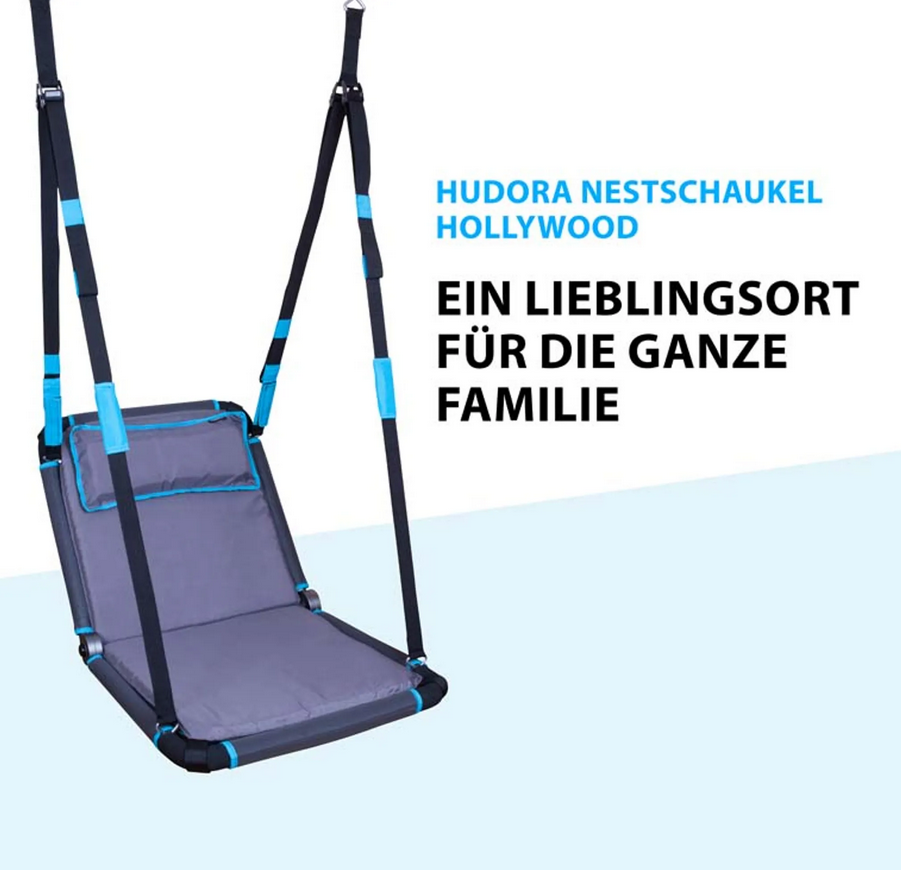 HUDORA Nest Swing Hollywood, anthracite/turquoise 
