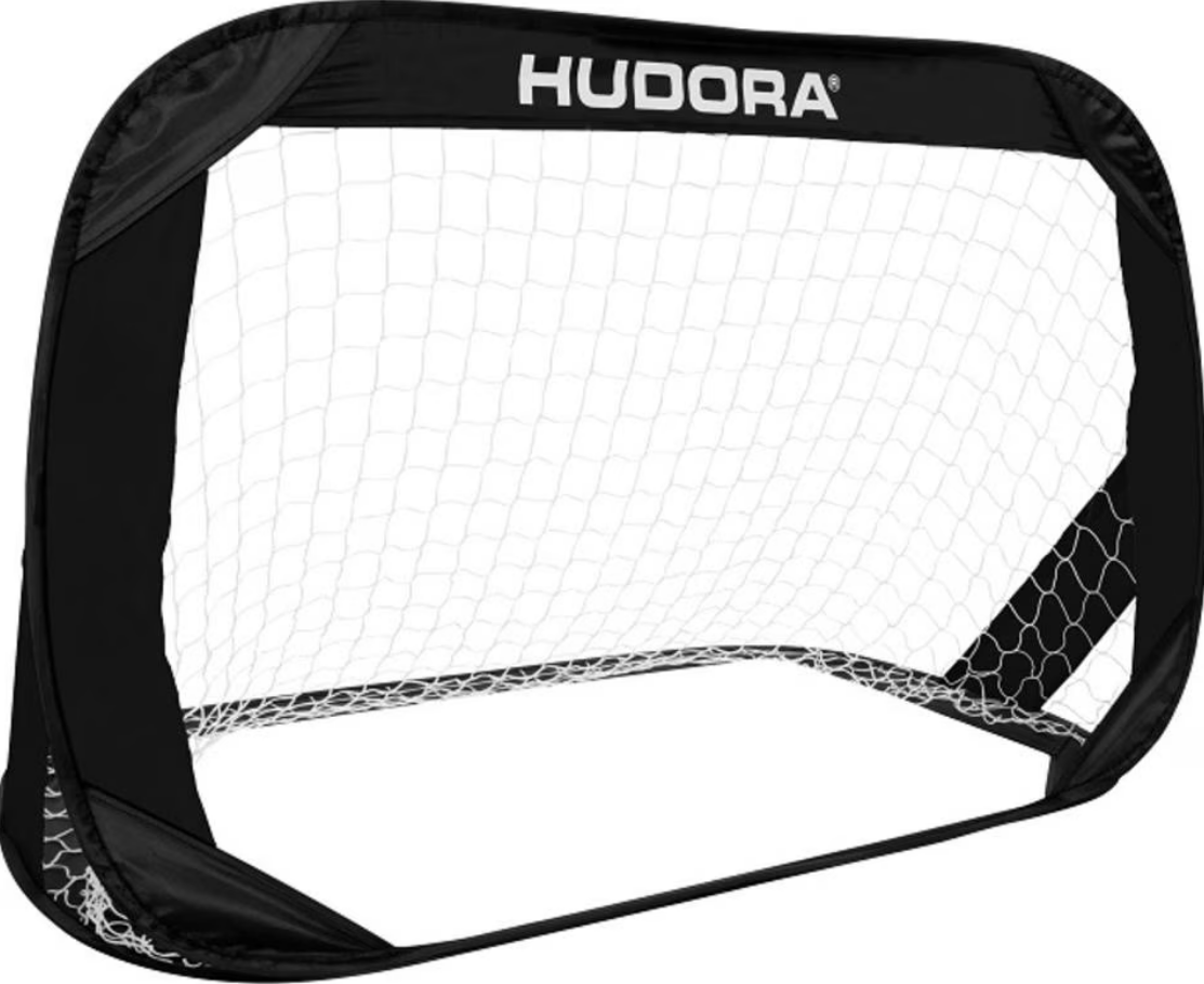 Pop-up soccer goal, set of 2, black