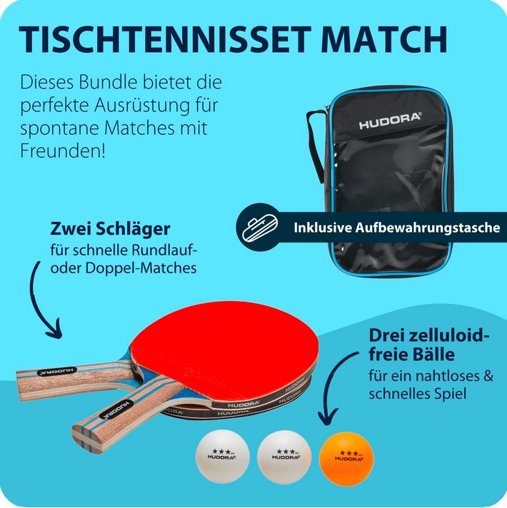 HUDORA table tennis set Match 