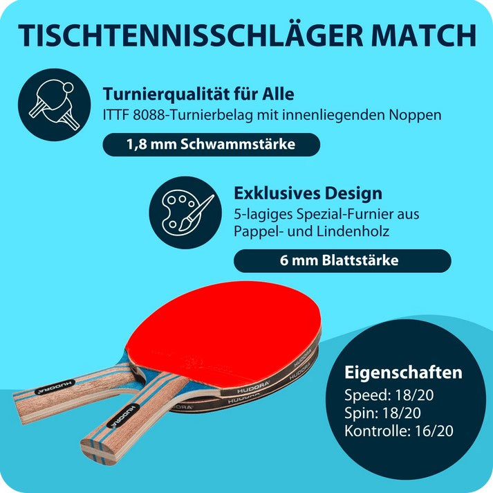HUDORA table tennis set Match 
