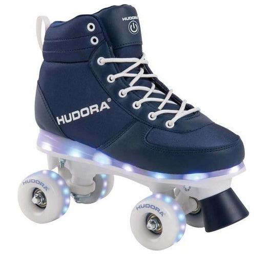 HUDORA Roller Skates Advanced, navy LED, Gr. 29-30 (B-Ware)