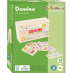 SpielMaus wooden domino with animal motifs, 28 pieces