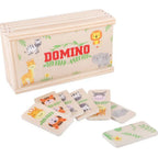 SpielMaus wooden domino with animal motifs, 28 pieces