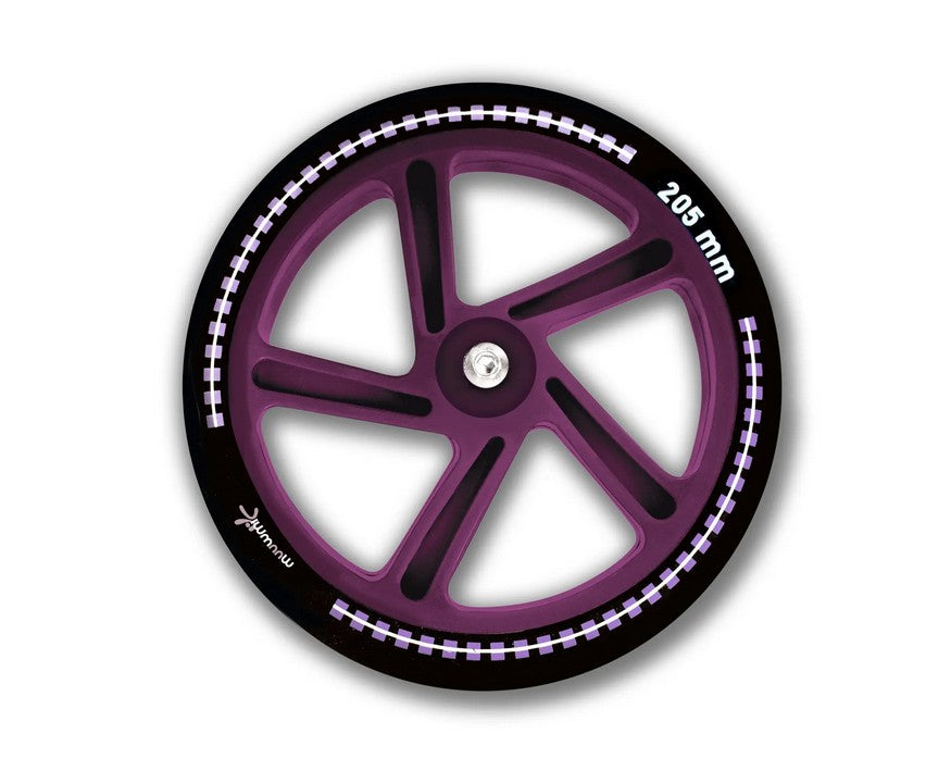 muuwmi Aluminium Scooter schwarz-lila 205 mm (B-Ware)