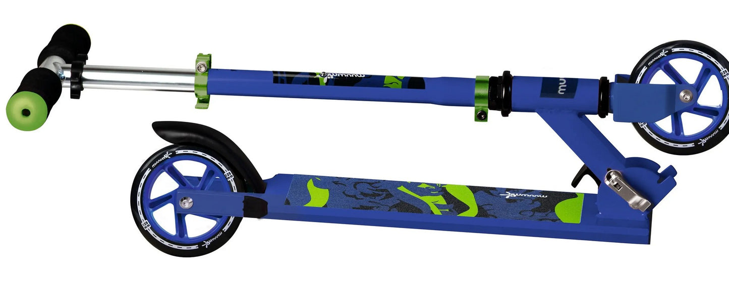 muuwmi Aluminium Scooter blau-grün 125 mm (B-Ware)
