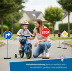 Verkehrszeichen für Kinder - 6 Straßenschilder - 75 cm hoch