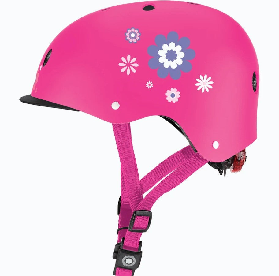 Globber Kinderhelm Elite Lights Tiefrosa - Gr. XS/S (48-53 cm)