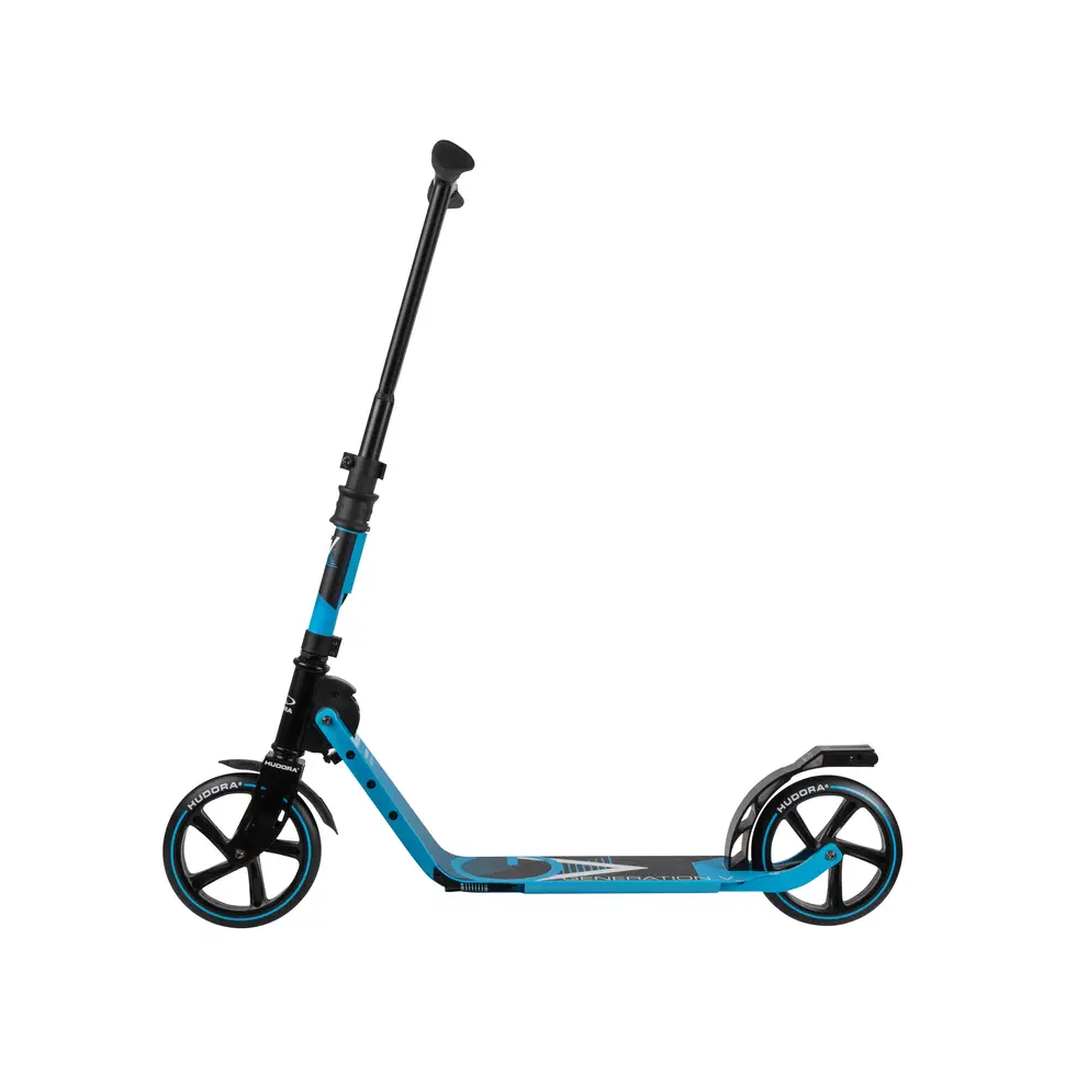 HUDORA BigWheel Generation V 205 Scooter, hellblau für Jugendliche & Erwachsene