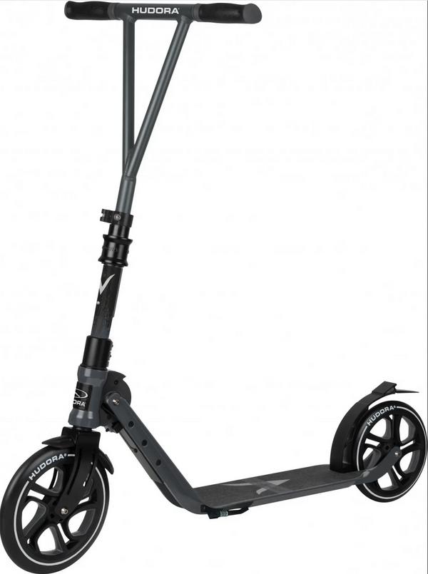 HUDORA BigWheel Generation V 230 Scooter, Anthrazit für Jugendliche & Erwachsene