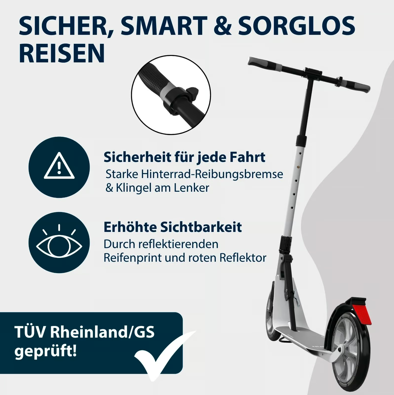 HUDORA BigWheel 230 Advanced, Scooter verschiedene Farben, B-Ware
