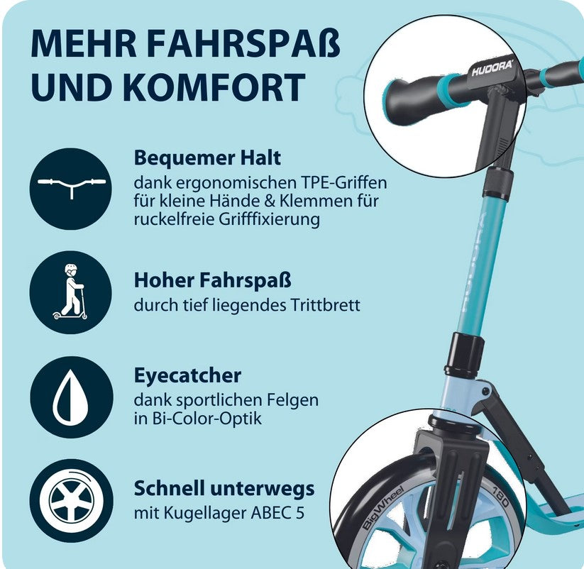 HUDORA BigWheel 180 Advanced Junior - various colors (B-stock)
