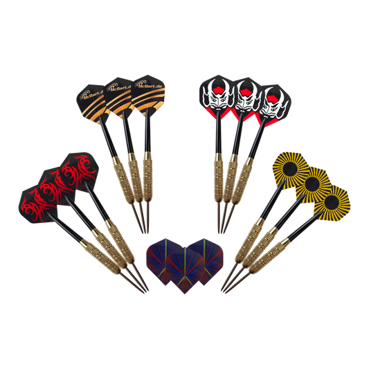 McDart Golden Star Steeldarts Set - 12 Darts, 18 Gramm